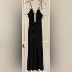 Black floor length evening gown